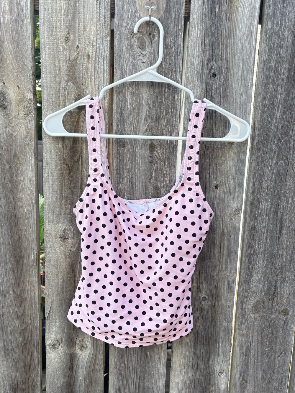 Vintage Y2K Pink Polka Dot Tankini